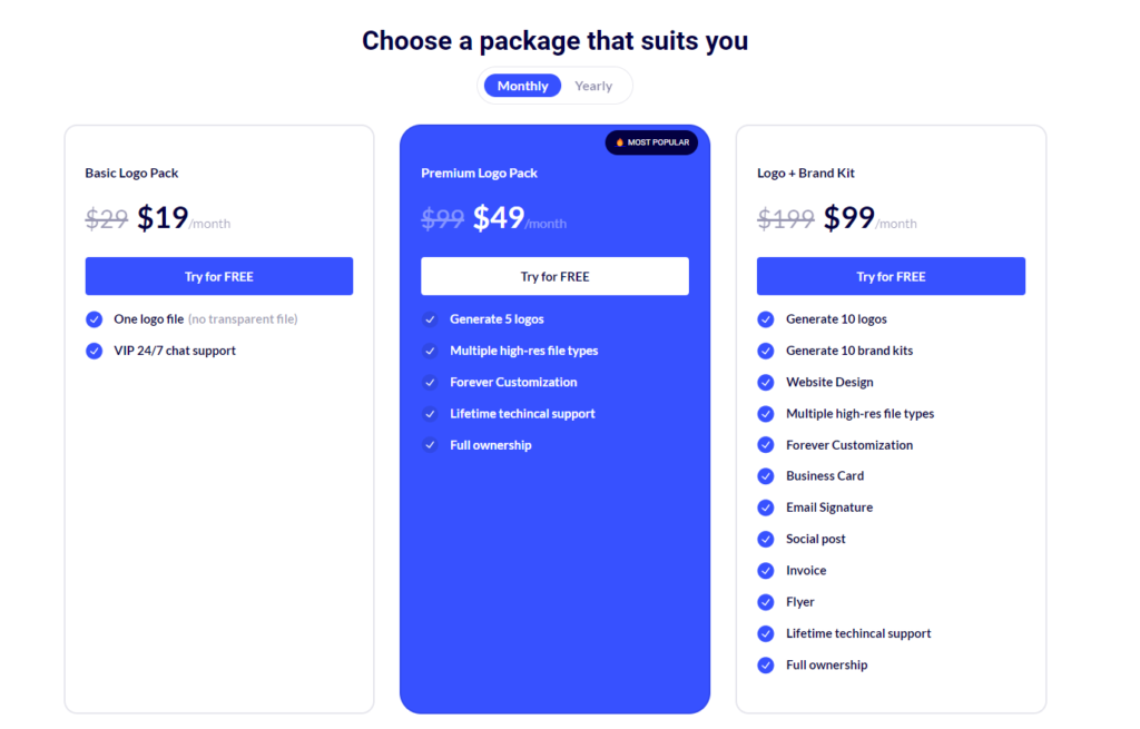 Logome AI pricing